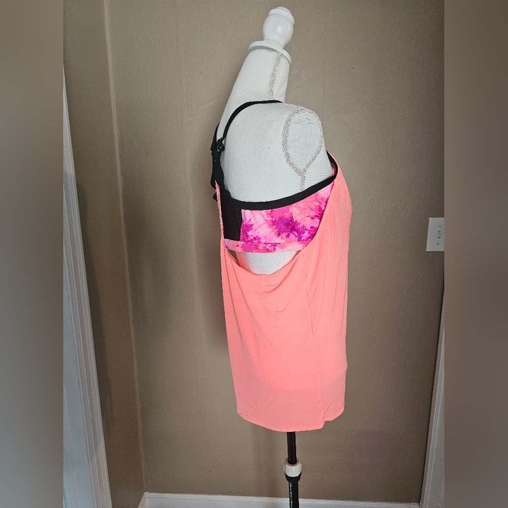 ✨️5 For $20✨️ Womens Coral Tankini Swimsuit Top. - Picture 5 of 5
